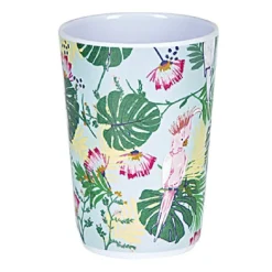 Gobelet plastique motif tropical