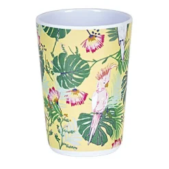 Gobelet plastique motif tropical