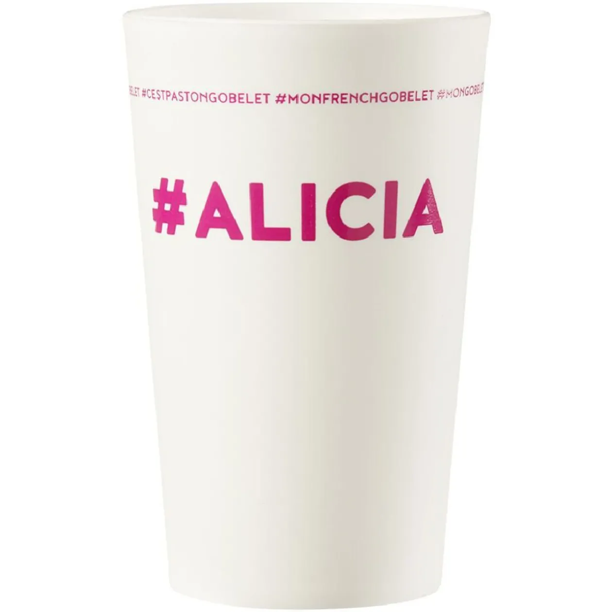 Gobelet plastique prénom #ALICIA 33cl