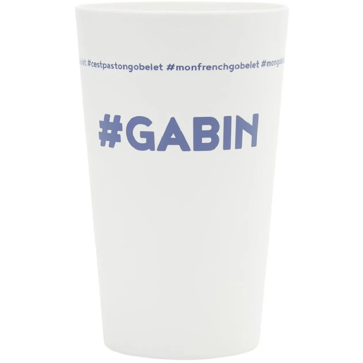 Gobelet plastique prénom #GABIN 33cl