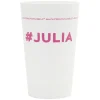 Gobelet plastique prénom #JULIA 33cl