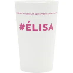 Gobelet plastique prénom #ÉLISA 33cl