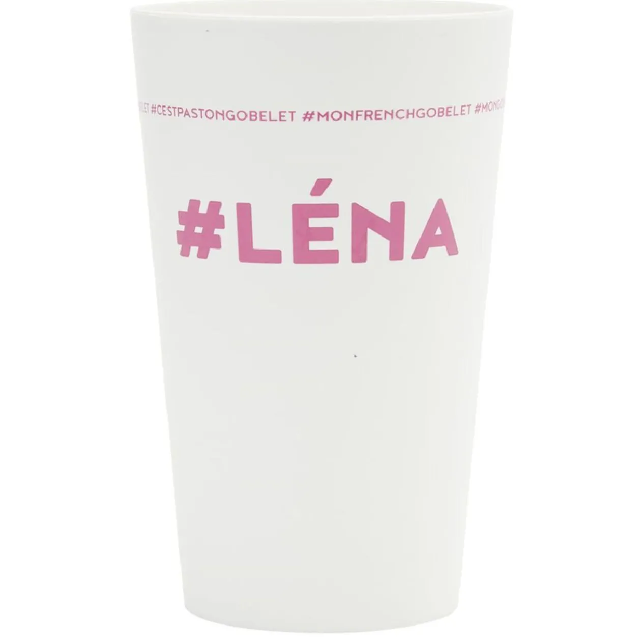 Gobelet plastique prénom #LÉNA 33cl