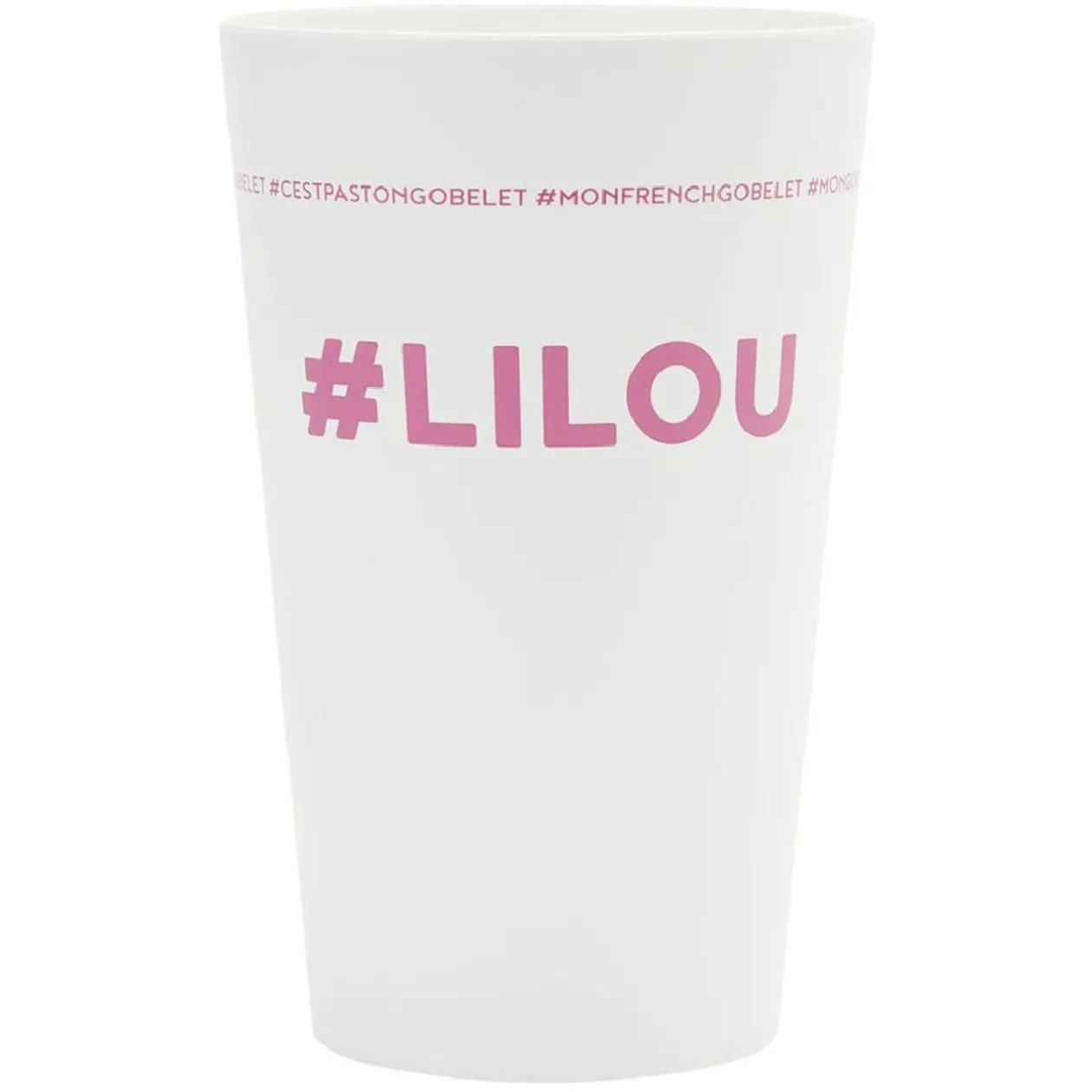 Gobelet plastique prénom #LILOU 33cl