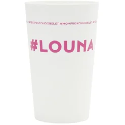 Gobelet plastique prénom #LOUNA 33cl
