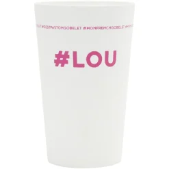 Gobelet plastique prénom #LOU 33cl
