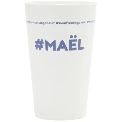 Gobelet plastique prénom #MAËL 33cl