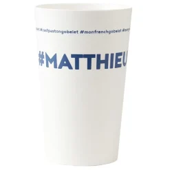 Gobelet plastique prénom #MATTHIEU 33cl