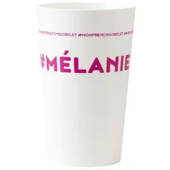Gobelet plastique prénom #MÉLANIE 33cl