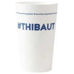 Gobelet plastique prénom #THIBAUT 33 cl