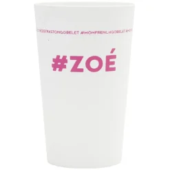 Gobelet plastique prénom #ZOÉ 33cl