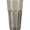 Gobelet plastique rigide noir transparent