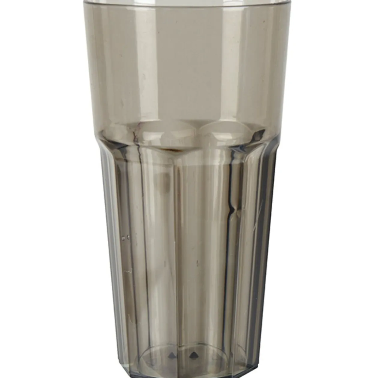 Gobelet plastique rigide noir transparent