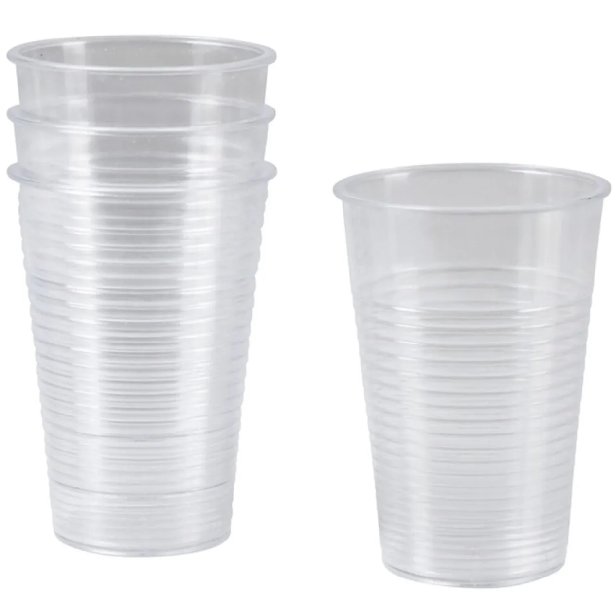 Gobelet plastique transparent x4