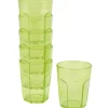 Gobelet plastique vert x6