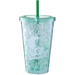 Gobelet réfrigérant avec paille