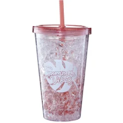 Gobelet réfrigérant avec paille