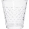 Gobelet verre motif triangulaire 25cl - x3