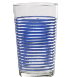 Gobelet verre rayé multicolore assorti x6