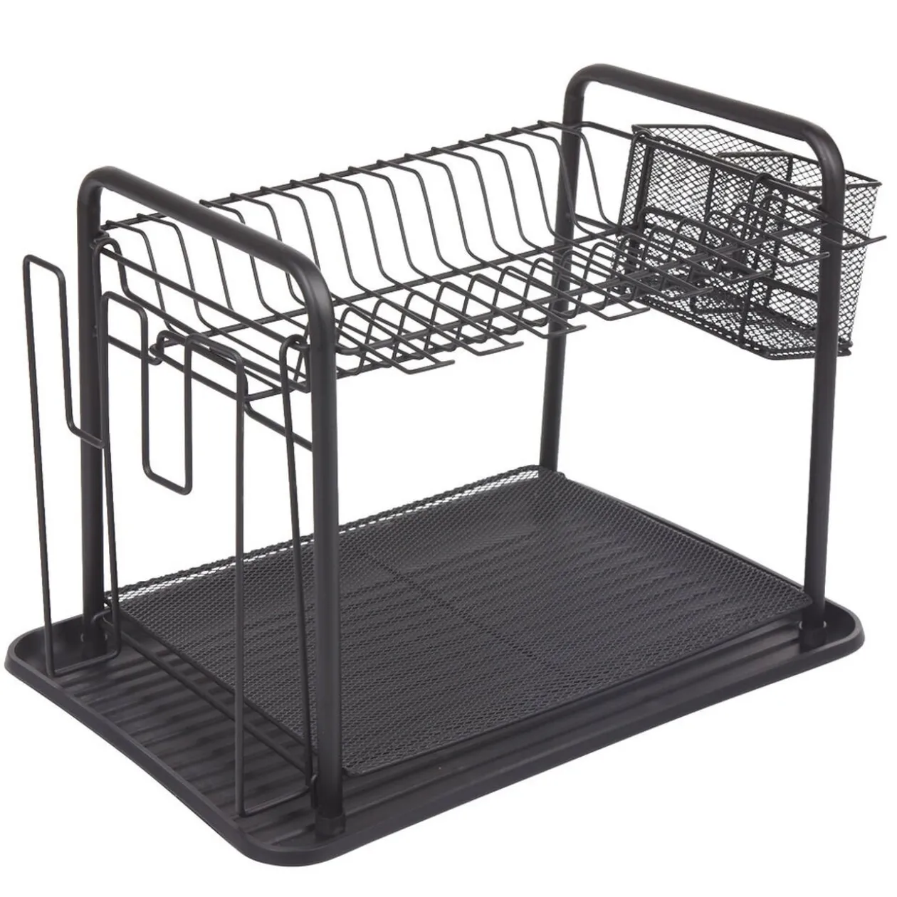 Égouttoir à vaisselle métallique noir