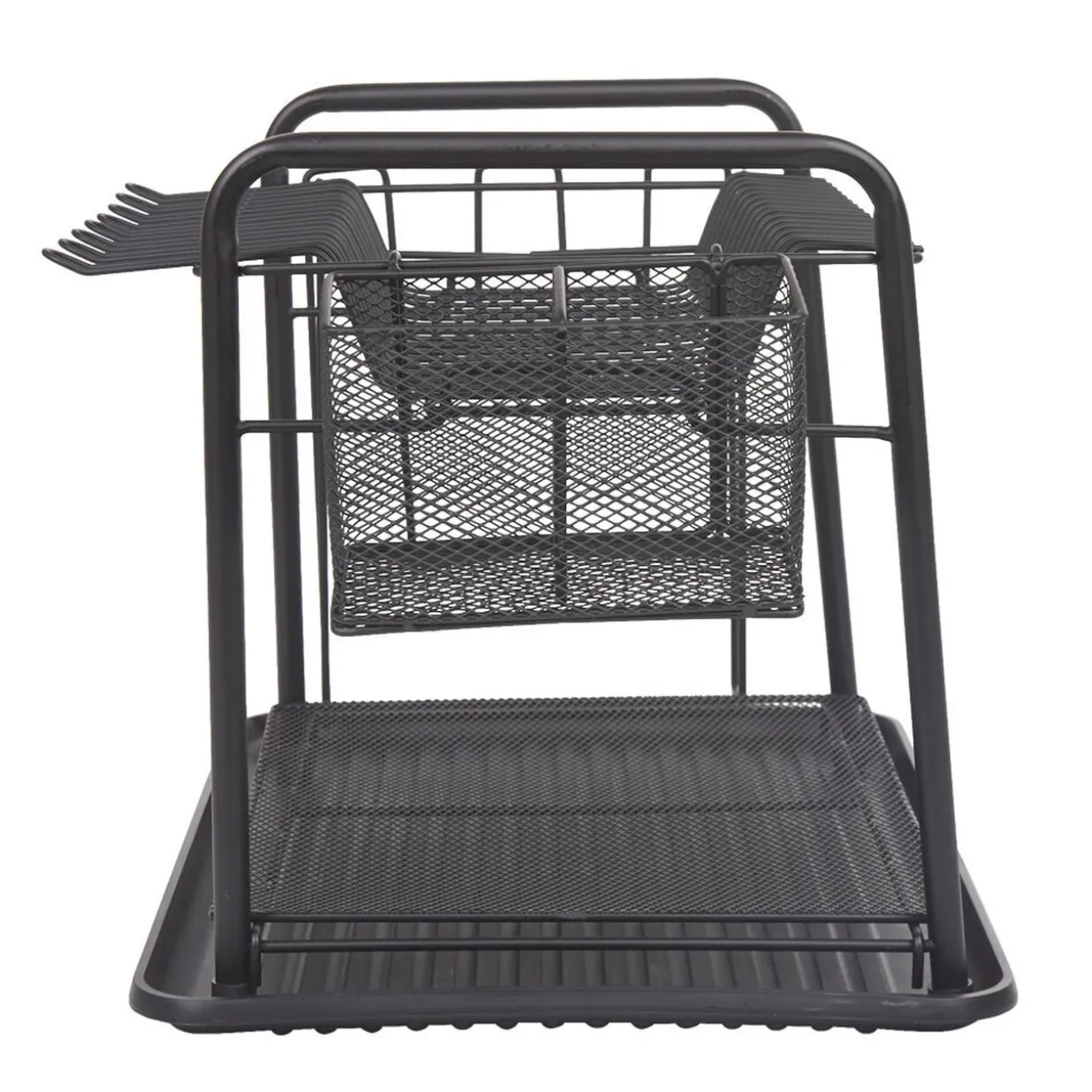 Égouttoir à vaisselle métallique noir