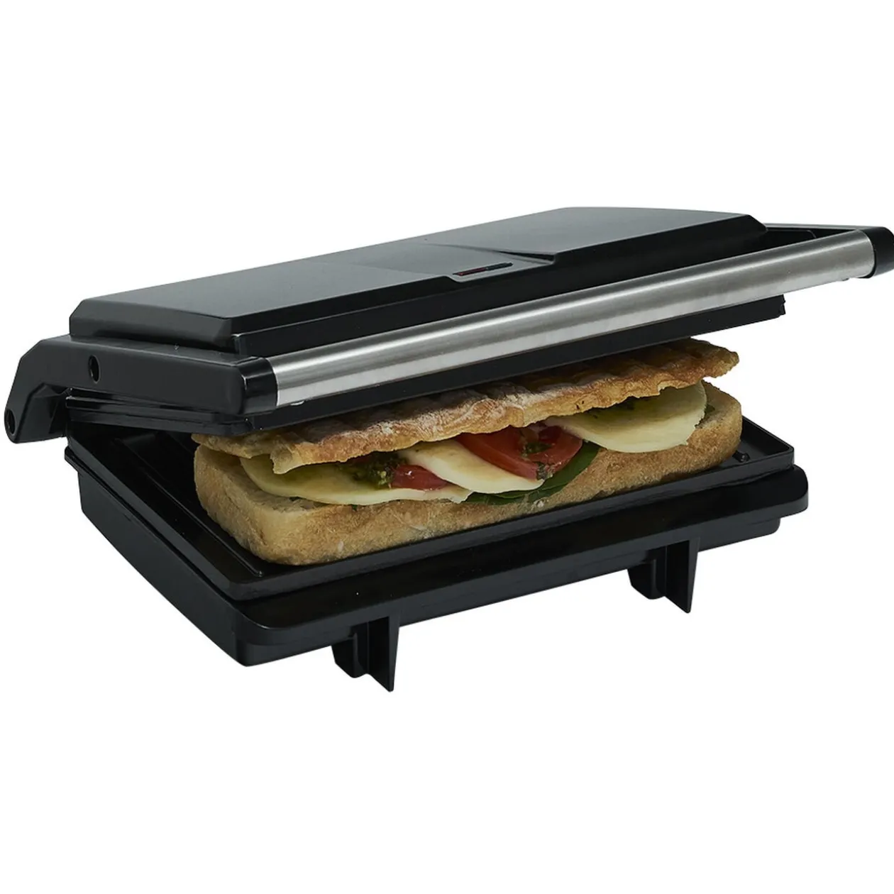 Grill panini anti-adhésif 850W - 26x22xH9cm