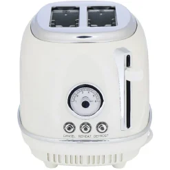 Grille pain Homday retro blanc crème