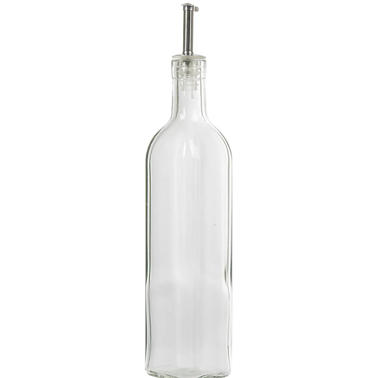 Huilier en verre avec bouchon inox