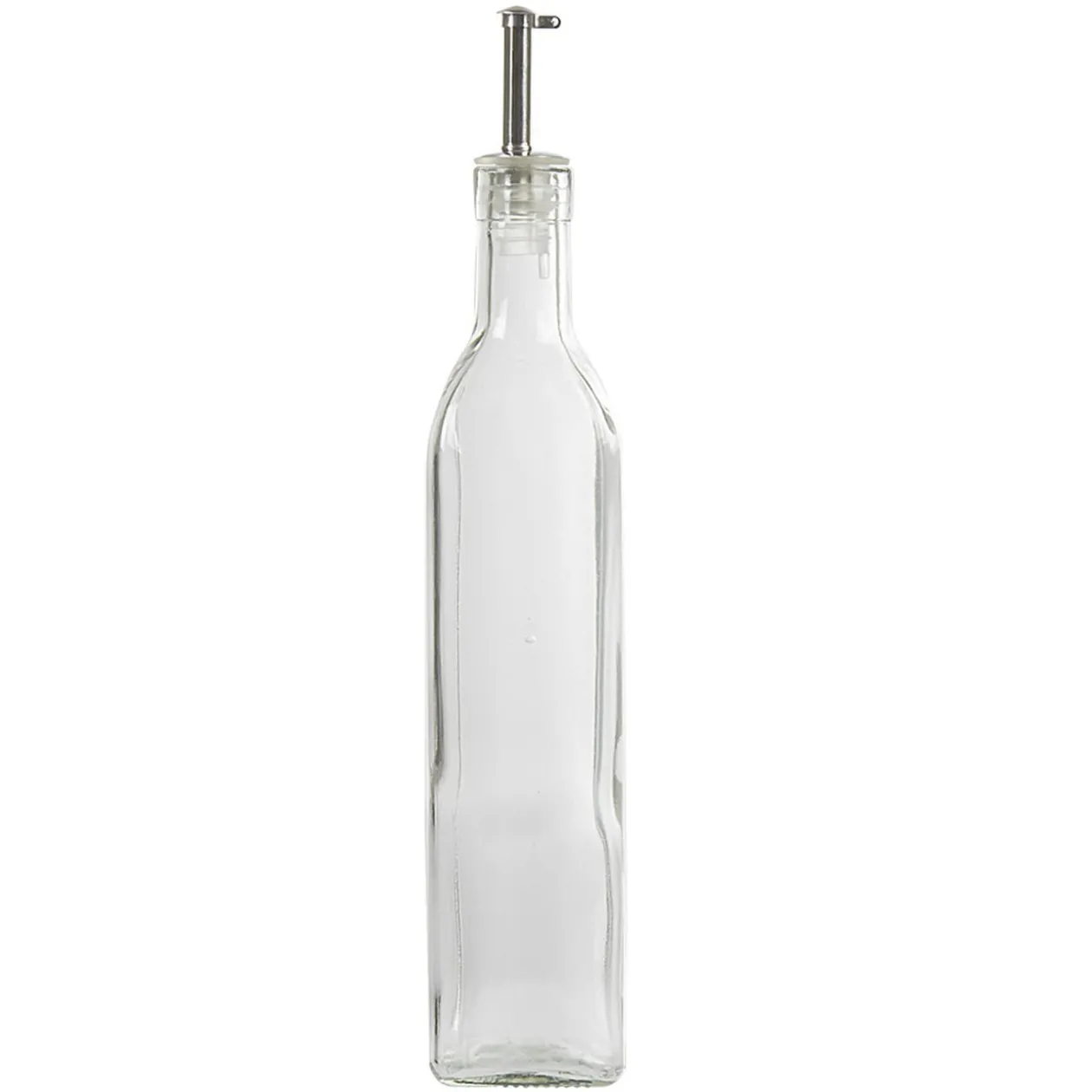Huilier en verre avec bouchon inox