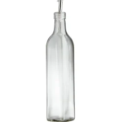 Huilier en verre avec bouchon inox