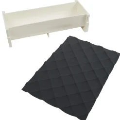 Kit bûche de Noël effet matelassé