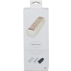 Kit bûche de Noël glacée à zigzag