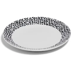 Lot de 4 assiettes à dessert rondes porcelaine Ø19 cm