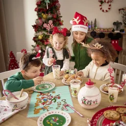 Lot de 4 assiettes dessert Disney Mickey porcelaine Ø19cm