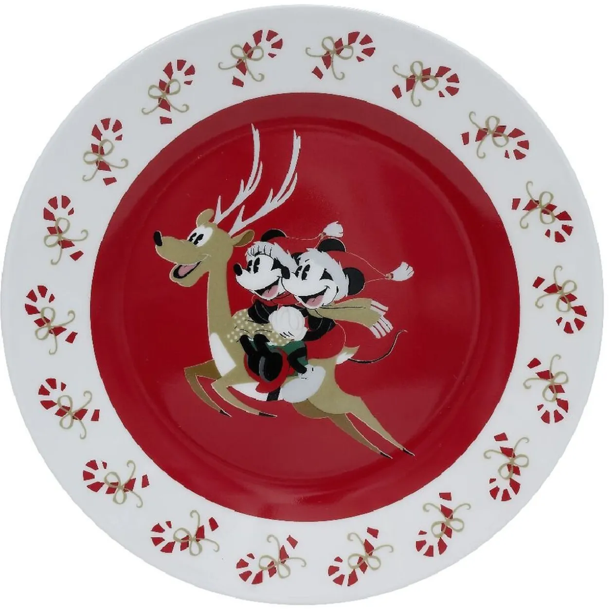 Lot de 4 assiettes dessert Disney Mickey porcelaine Ø19cm