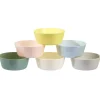 Lot de 6 bols en plastique réutilisable