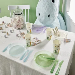 Lot de 12 couverts pour enfant plastique coloré