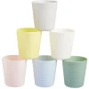 Lot de 6 gobelets en plastique réutilisable 230 ml