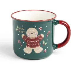 Lot de 4 mugs en céramique décor Noël 365ml