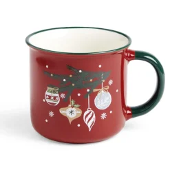 Lot de 4 mugs en céramique décor Noël 365ml