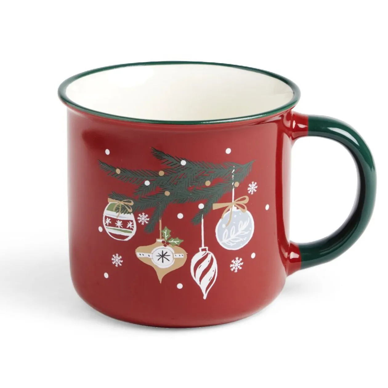 Lot de 4 mugs en céramique décor Noël 365ml