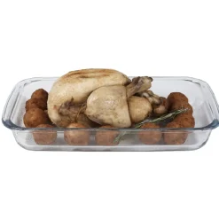 Lot de 3 plats à four empilables en verre