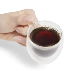 Lot de 2 tasses double paroi 80ml