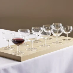 Lot de 10 verres à ballon transparents 19cl