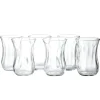Lot de 6 verres à thé en verre 11,5cl H8,3cm