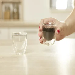 Lot de 2 verres double paroi 80ml