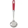 Louche en inox manche en polypropylène rouge