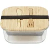 Luchbox avec couverts bambou et verre 1,1 L