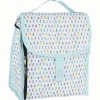 Lunch bag réfrigérant blanc et bleu motif ananas multicolore