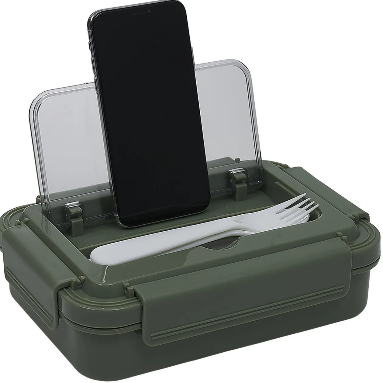 Lunch box avec support téléphone 95cl